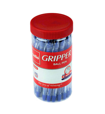 Cello Gripper Ball Pen (25 Pens Jar - Blue)