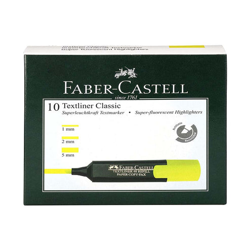 Faber-Castell Textliner - Pack of 10 (Yellow)