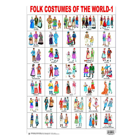 Folk Custumes Of The World (Early Lerning Chart) -1