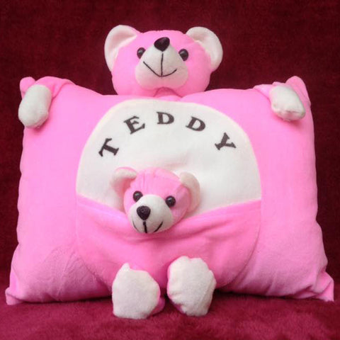 Mom and Baby Plush Pillow 38 cm - Chirukaanuka